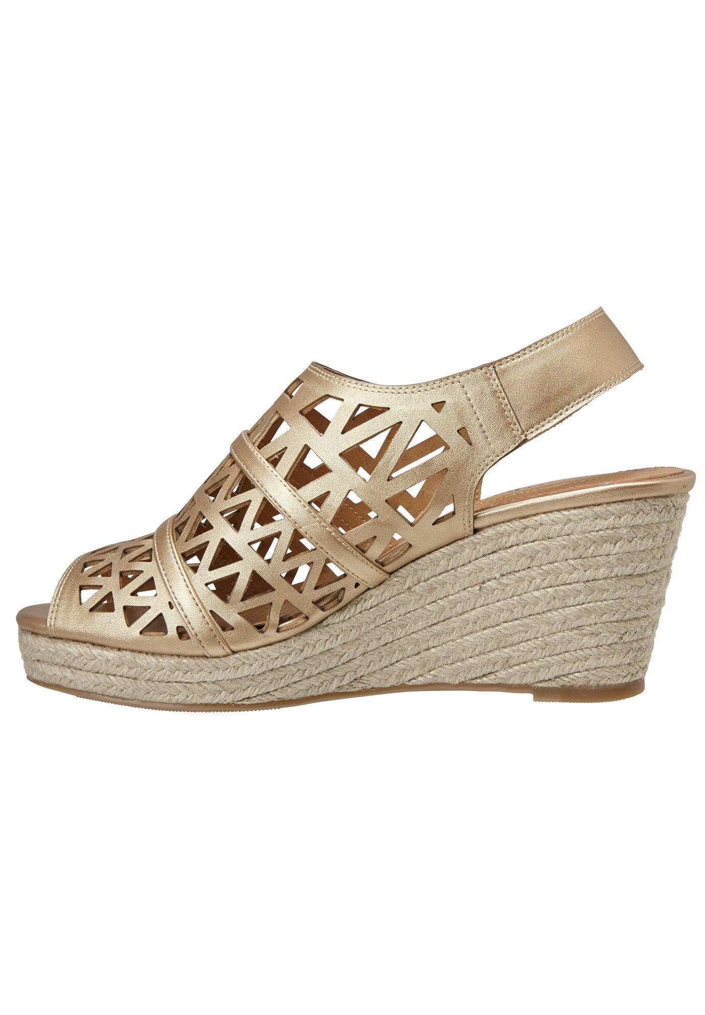 The Karen Espadrille, Alternate, color, GOLD