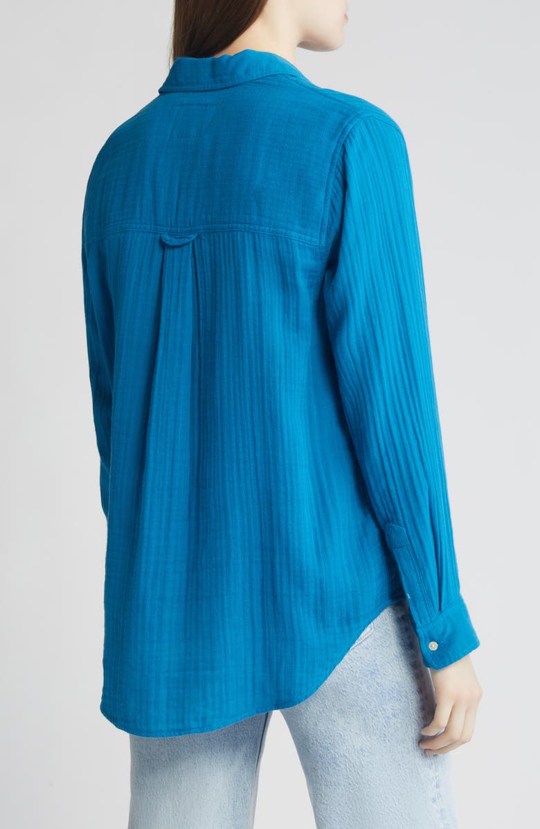 Rails Ellis Cotton Gauze Button-Up Shirt, Alternate, color, Turkish Tile