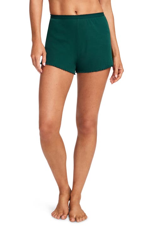 Women's Pointelle Cotton Stretch Sleep Short
