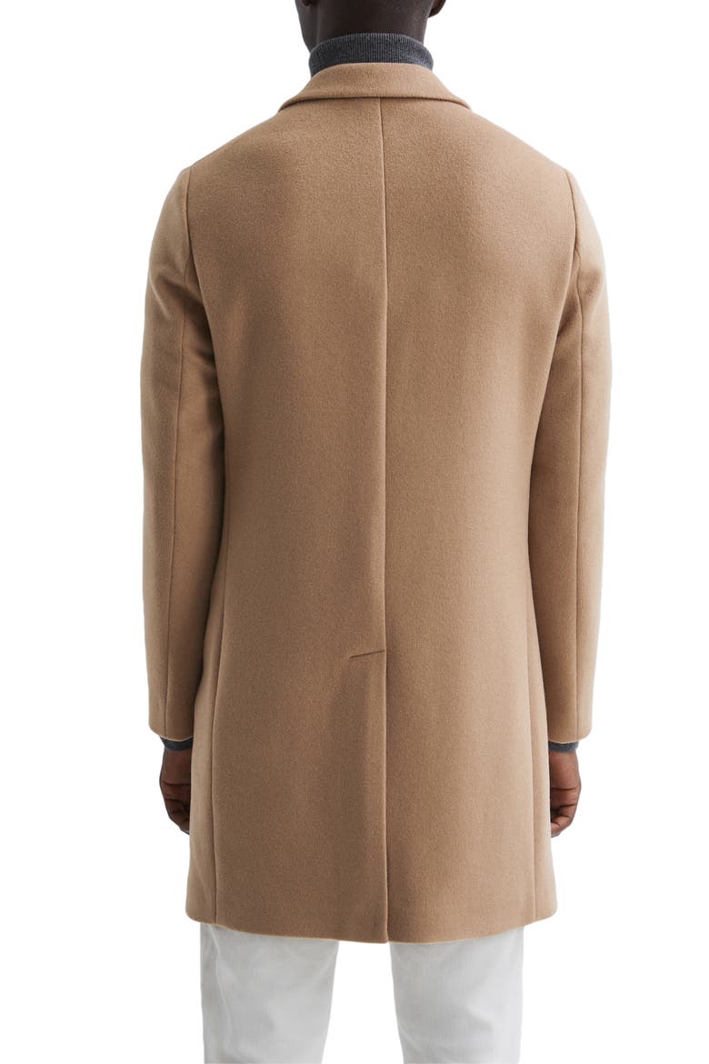 Gable Wool Blend Overcoat, Alternate, color, CAMEL
