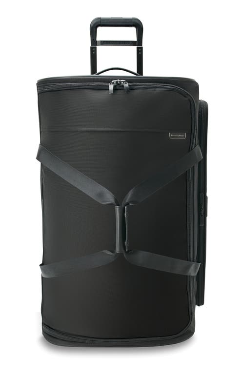 Briggs & Riley Baseline Large Two-Wheel Duffle Bag in Black 