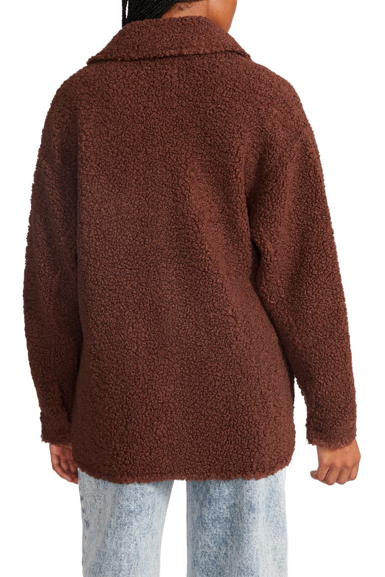 Textured Shirt Jacket, Alternate, color, SHAVED CHOCOLATE