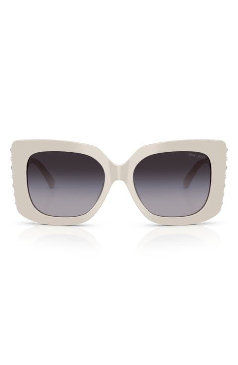 54mm Gradient Butterfly Sunglasses