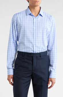 Nautica Slim Fit Grid Print Dress Shirt