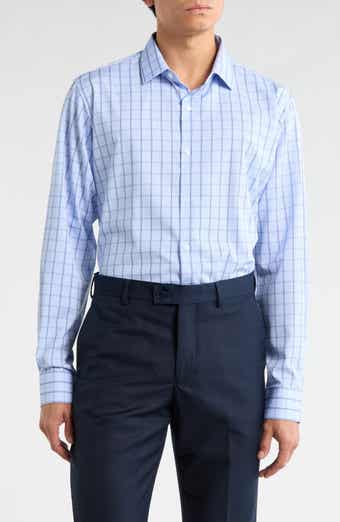 Nautica Slim Fit Grid Print Dress Shirt