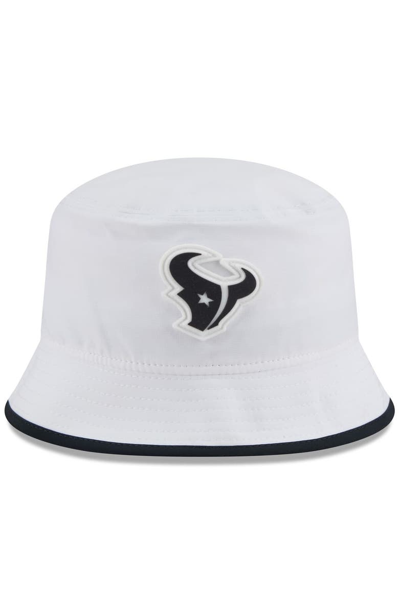 New Era Men's New Era  White Houston Texans 2025 NFL Training Camp Stretch Bucket Hat, Alternate, color, White