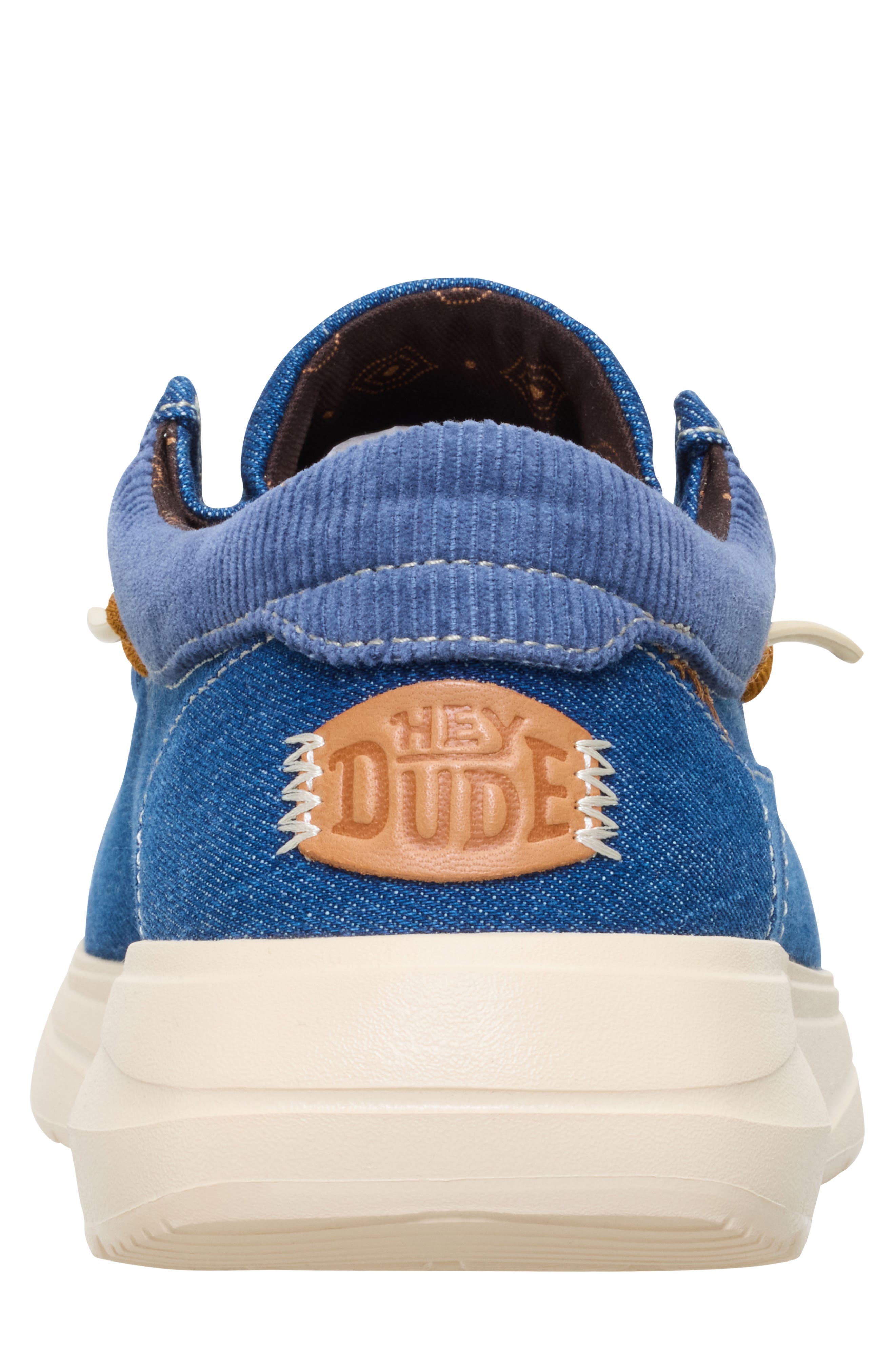 Hey Dude Wally Comfort Patchwork Slip-On, Alternate, color, Blue