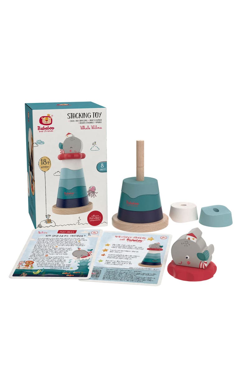 Wilma Whale Stacking Toy, Alternate, color, Blue