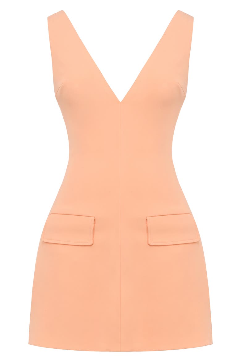 Olympia Sleeveless Cocktail Minidress, Alternate, color, PEACH NECTAR