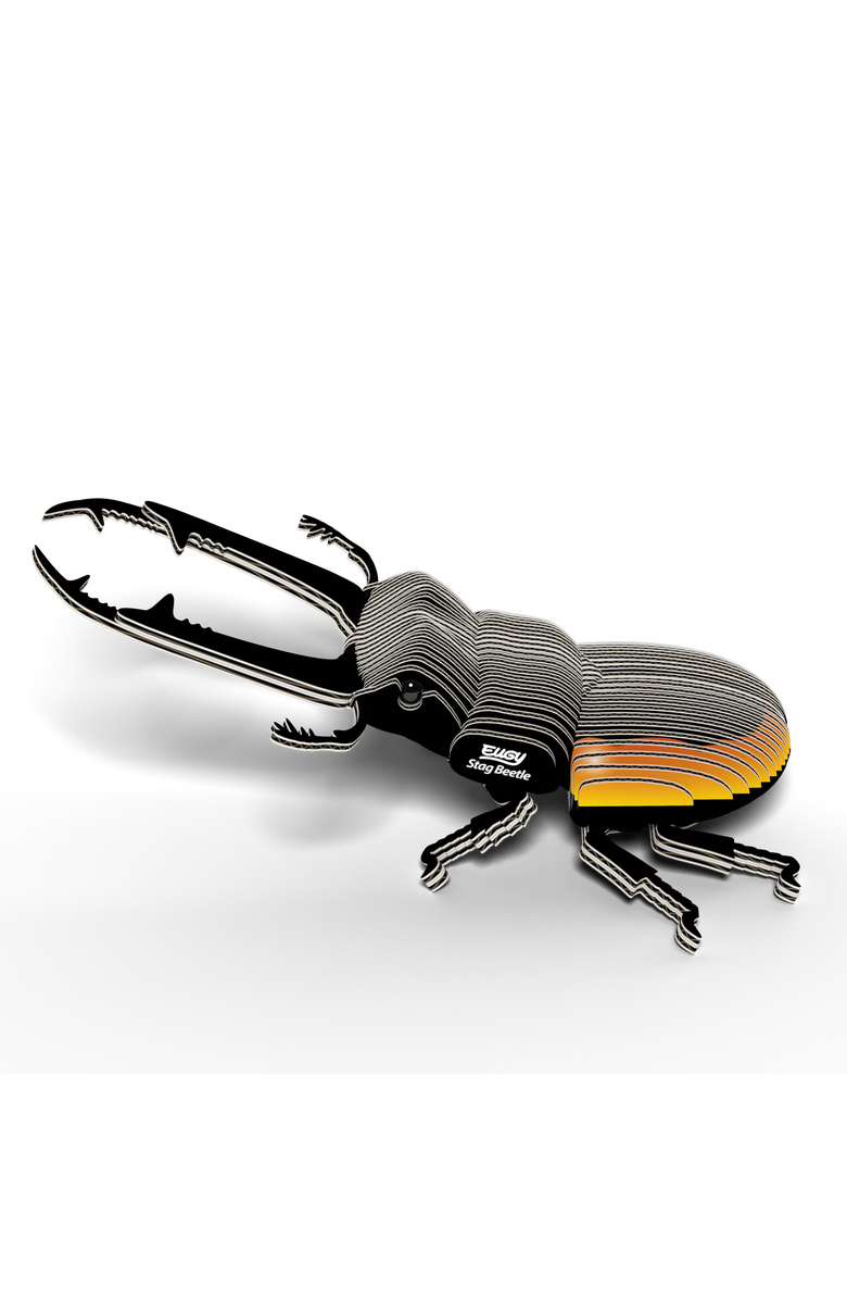 Eugy Puzzles Stag Beetle 3D Puzzle, Alternate, color, NO COLOR
