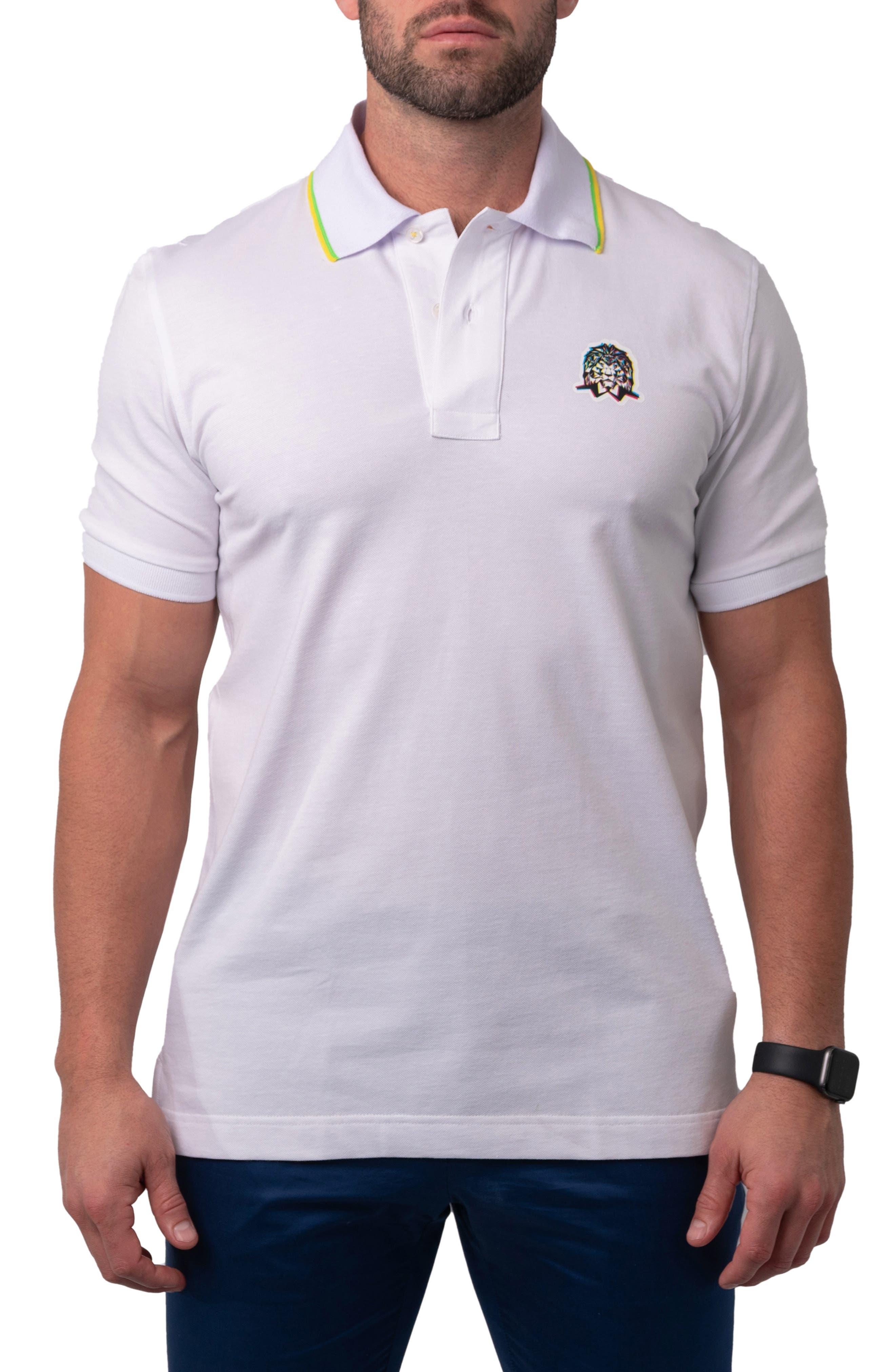 Maceoo Mozart Solid Cotton Polo
