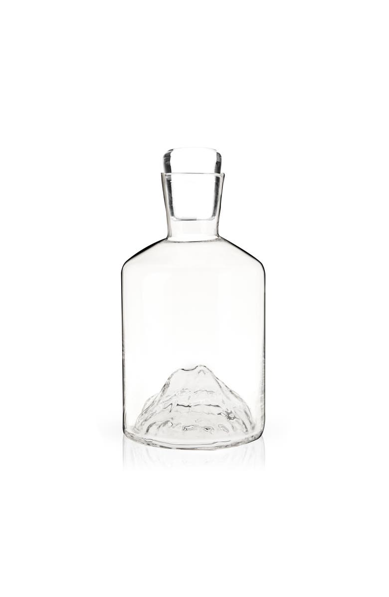 Viski Mountain Crystal Liquor Decanter, Main, color, Clear
