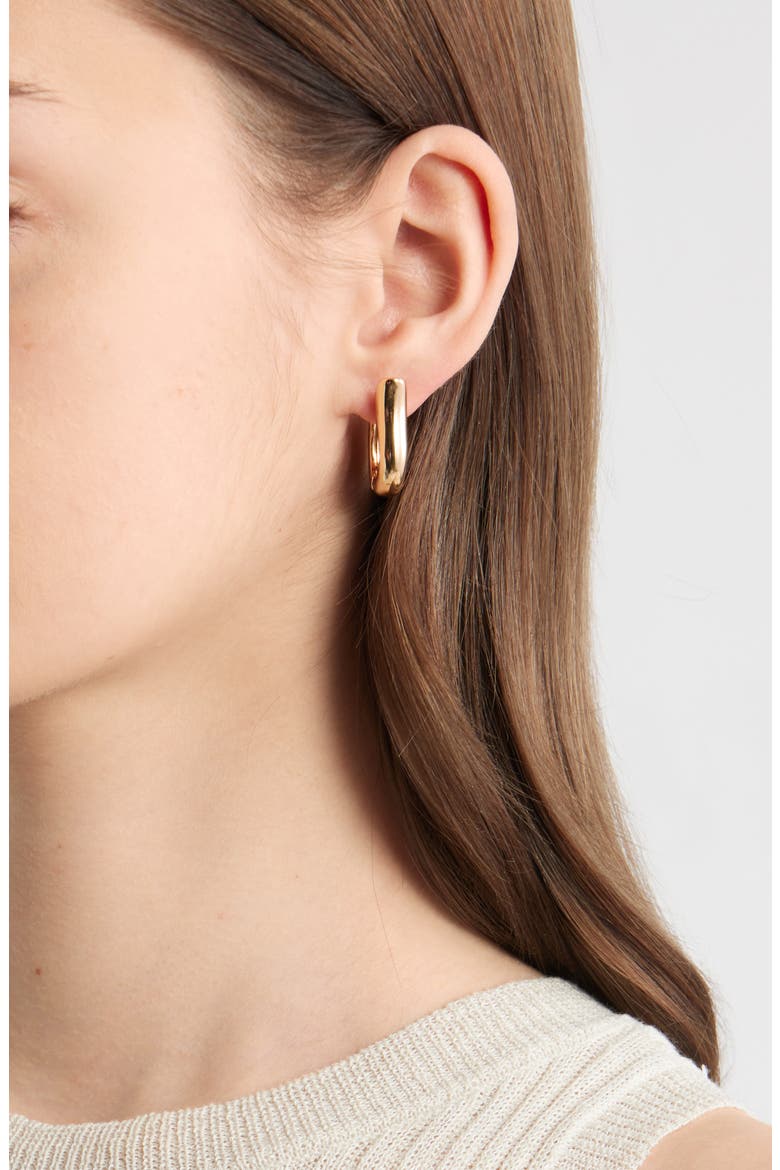 Set of 2 Tulip Hoop Earrings, Alternate, color, GOLD