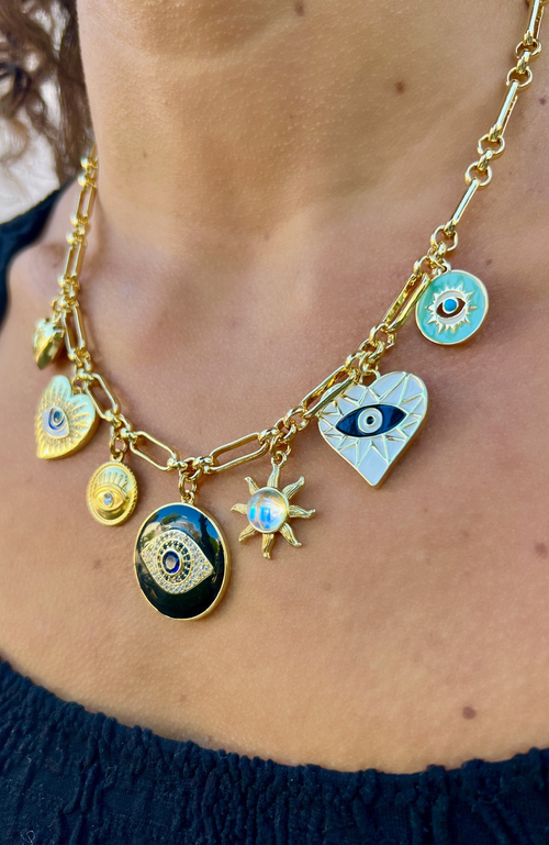 Holst + Lee Holst+lee Charm Necklace In Brown