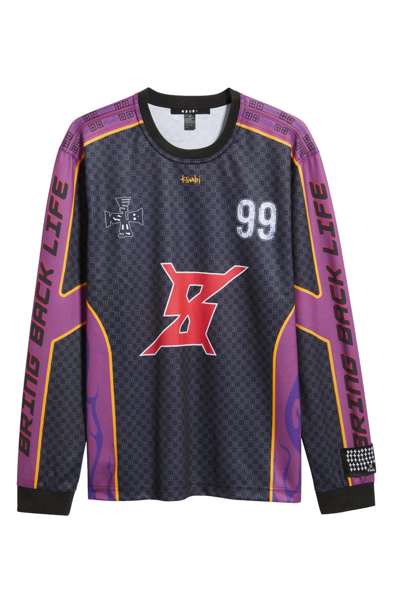 Ksubi Stinger Long Sleeve Moto Jersey T-Shirt | Nordstrom