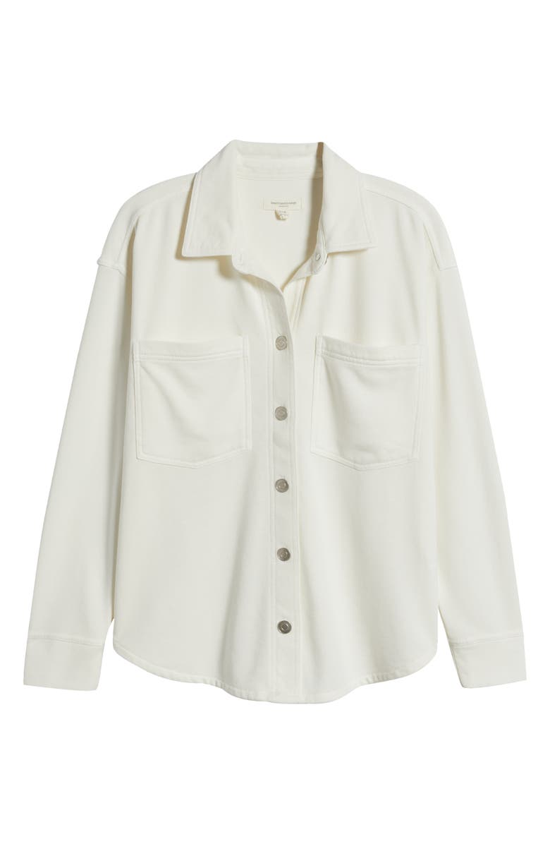 beachlunchlounge Tabitha Cotton Blend Terry Button-Up Shirt, Alternate, color, 