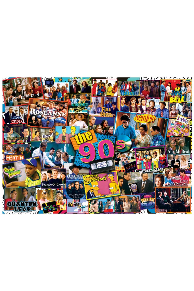 90's Shows 1000 Piece Jigsaw Puzzle, Alternate, color, Multicolor