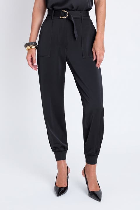 Adrienne Satin Cargo Pant