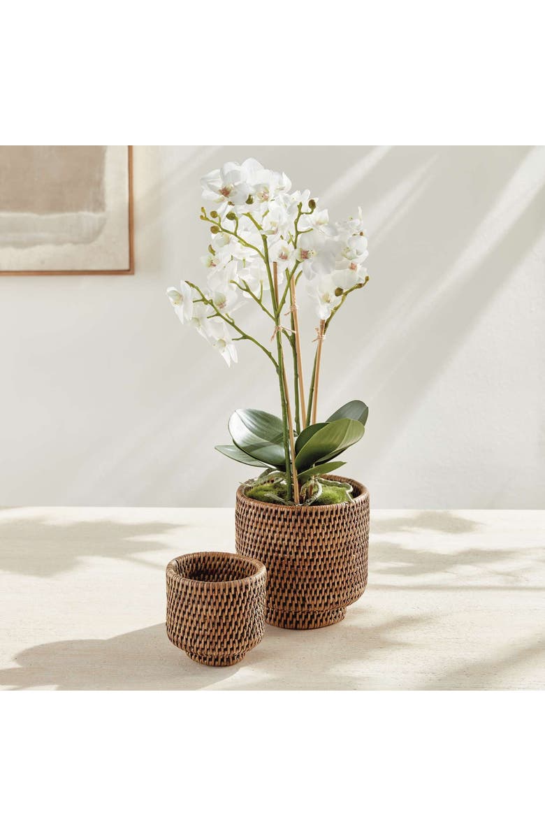 Napa Home & Garden BURMA RATTAN CACHEPOTS SMALL, SET OF 2, Alternate, color, Brown