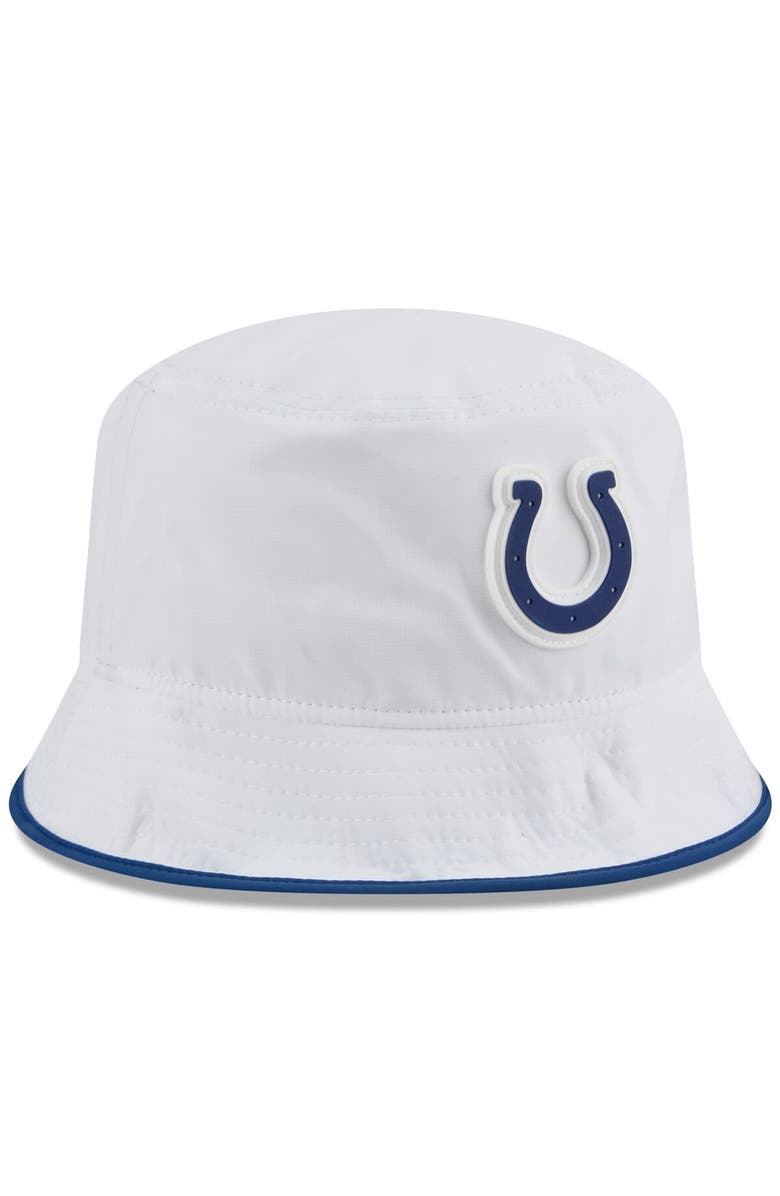 New Era Men's New Era  White Indianapolis Colts 2025 NFL Training Camp Stretch Bucket Hat, Alternate, color, White