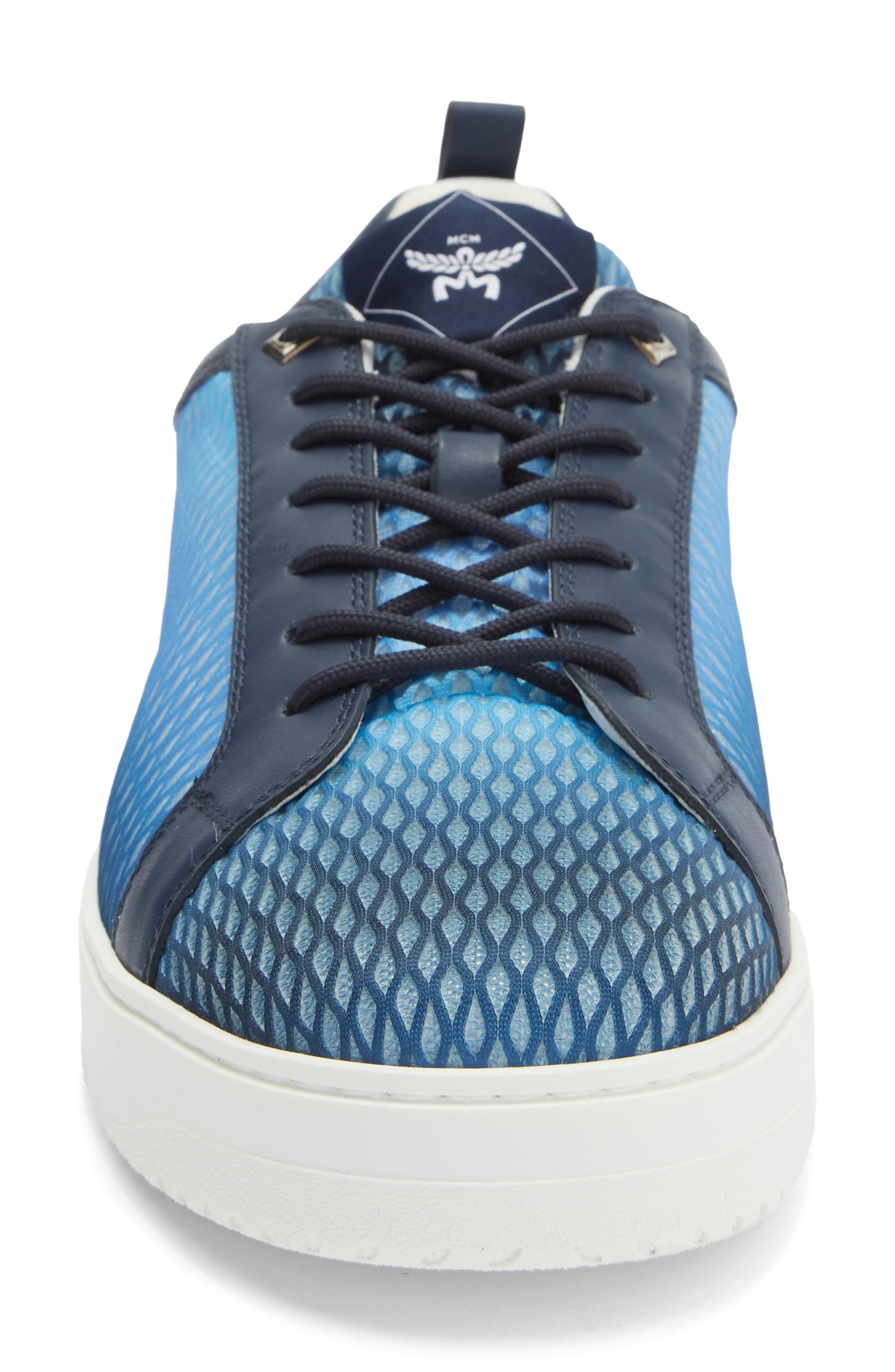 MCM Neo Sneaker, Alternate, color, Surf Blue