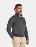 Raging Bull Quarter Zip Cashmere Blend Sweater
