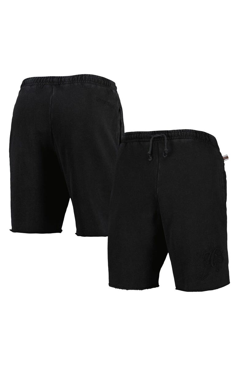 Mitchell & Ness Men's Mitchell & Ness Black Philadelphia 76ers French Terry Tonal Fleece Shorts, Main, color, Black