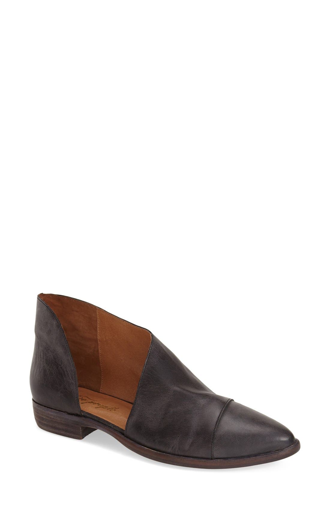 Free People Royale Asymmetrical Flat, Main, color, 