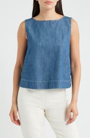 Frank & Eileen Denim Sleeveless Shell