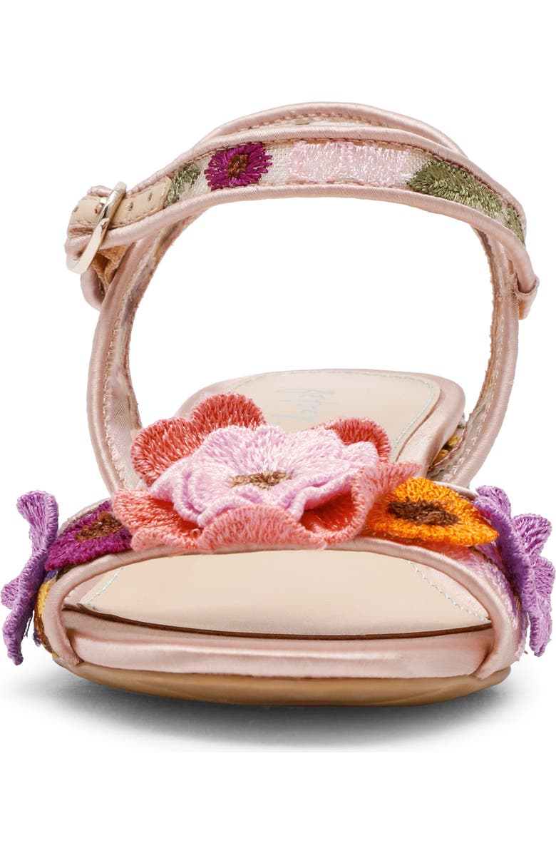 Betsey Johnson Kids' Blare Ankle Strap Sandal, Alternate, color, Beige Multi