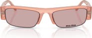 Miu Miu 54mm Rectangular Sunglasses