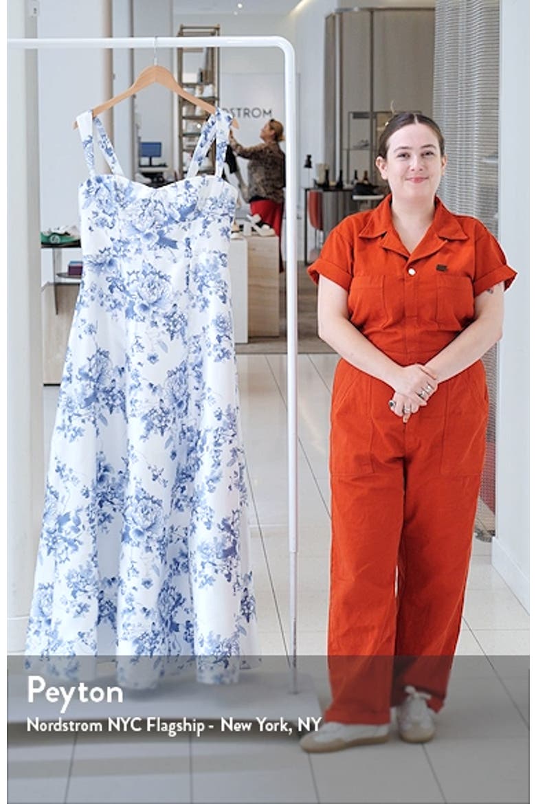 Floral Lace Up A-Line Gown video