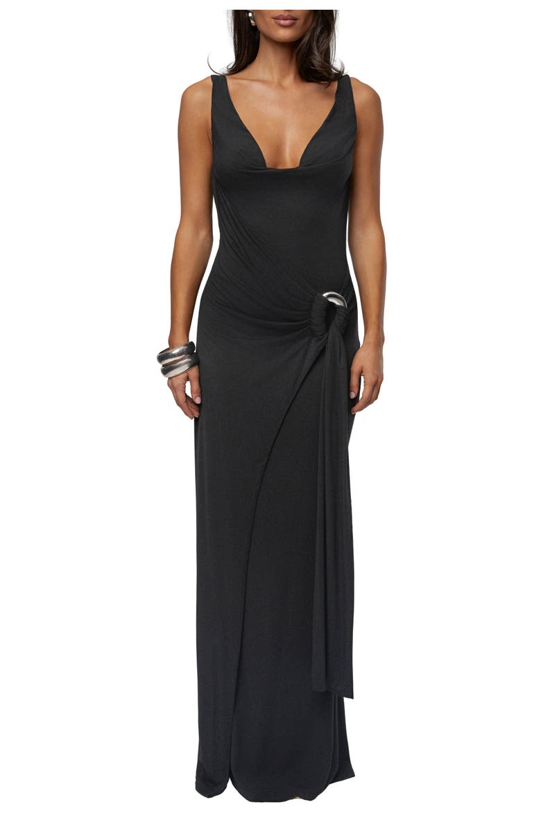 JLUXLABEL Divine State Maxi Dress, Main, color, Black