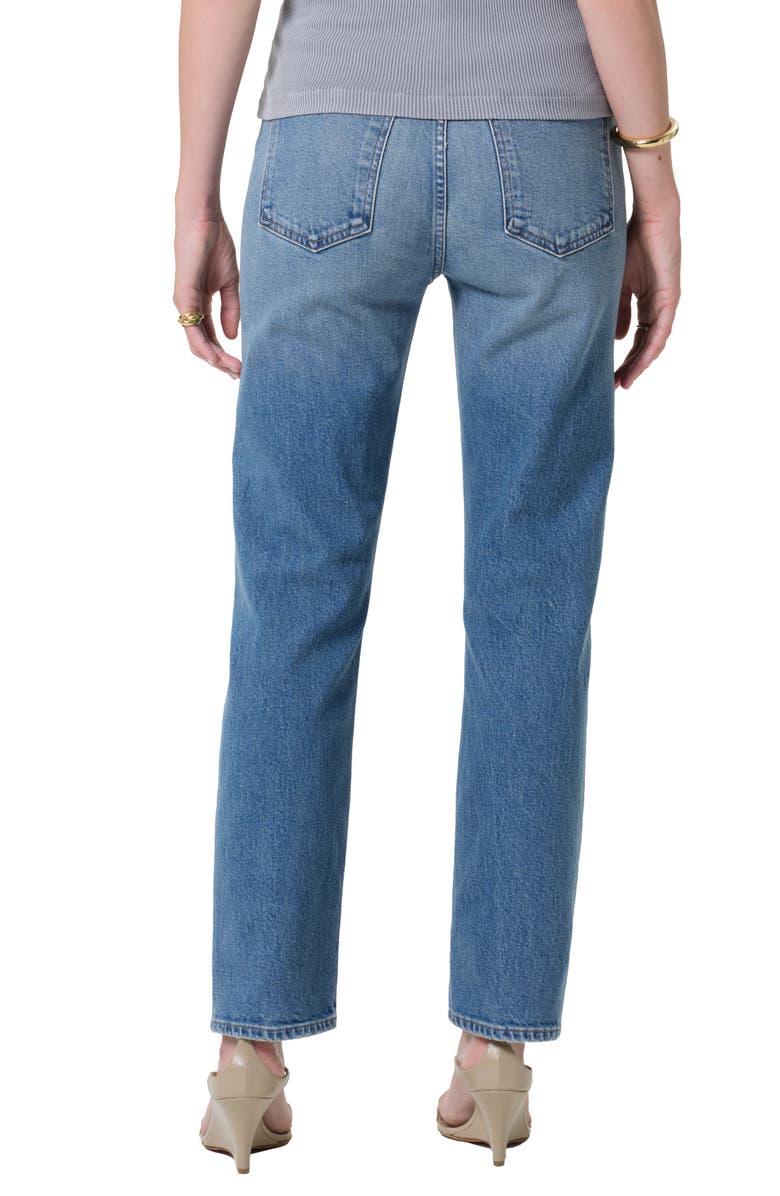Citizens of Humanity Blaine High Waist Ankle Straight Leg Jeans, Alternate, color, Alma Indigo