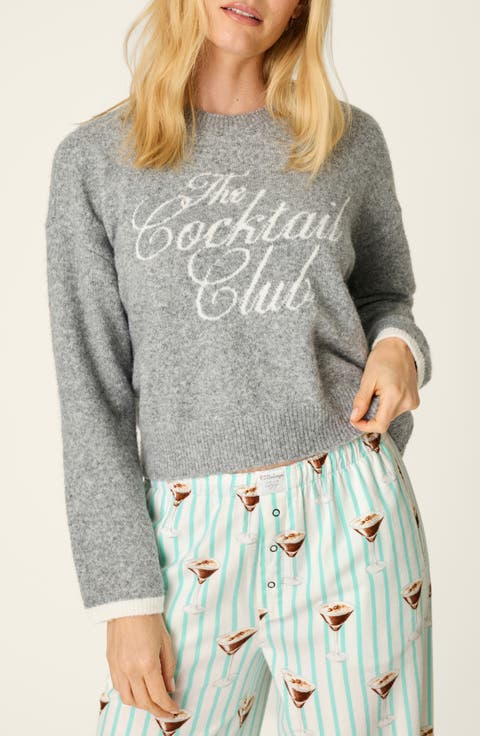 The Cocktail Club Long Sleeve Pajama Top