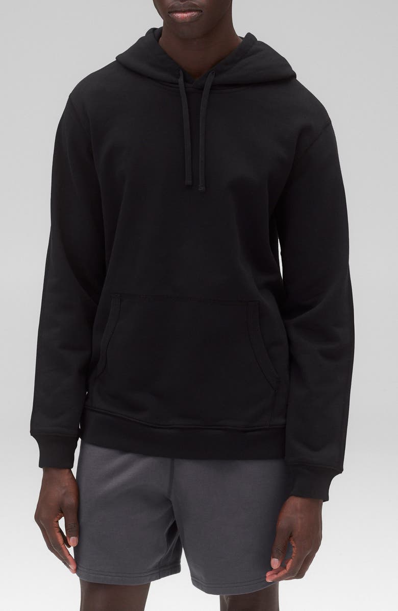 Reigning Champ Classic Lightweight Terry Hoodie, Main, color, Black