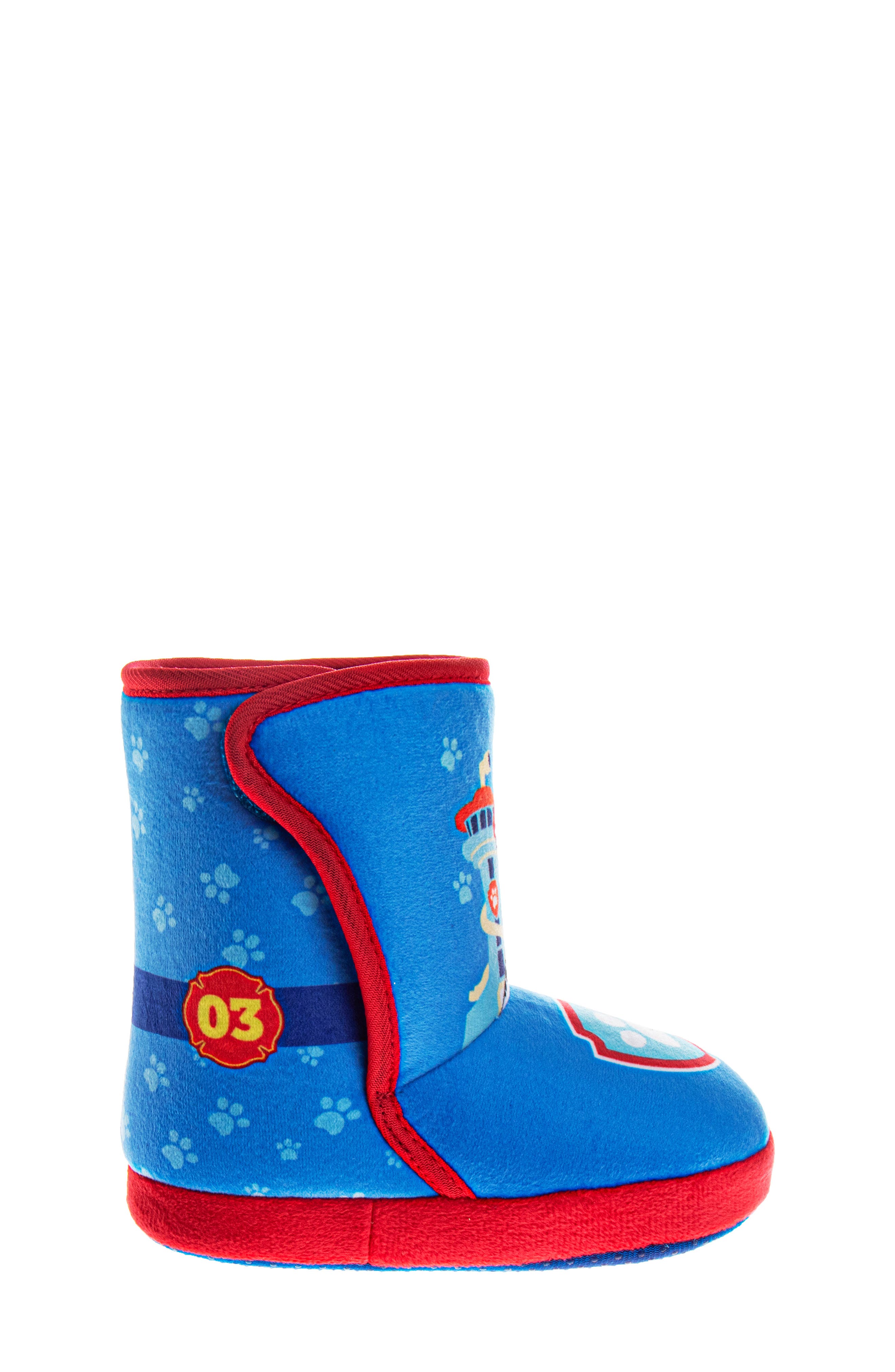 Kids' Paw Patrol Slipper Boot, Alternate, color, BLUE/RED