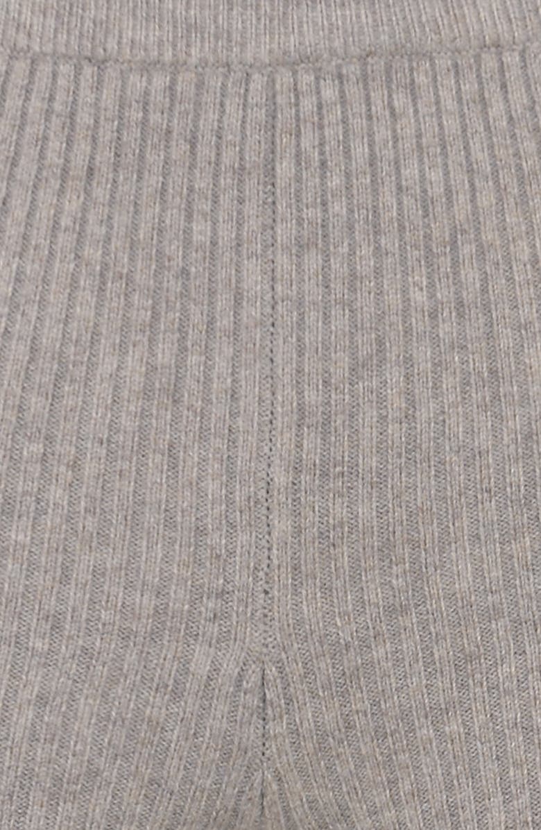 HOUSE OF CB Rosmina Sweater Knit Wool Rib Leggings, Alternate, color, Grey