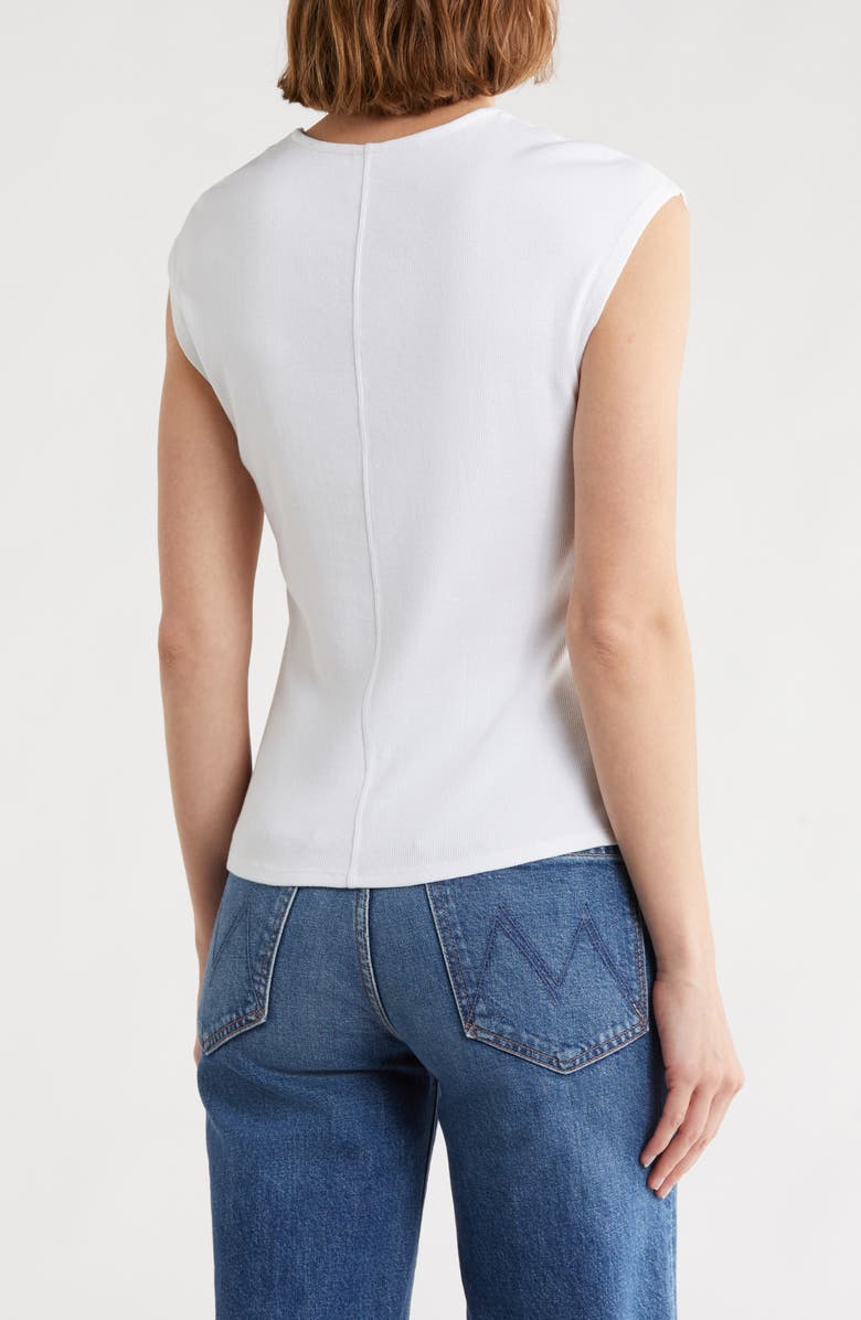 Melrose and Market Square Neck Top, Alternate, color, White