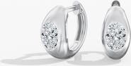 Everlee Oval Domed Lab Diamond Huggie in 14K Gold