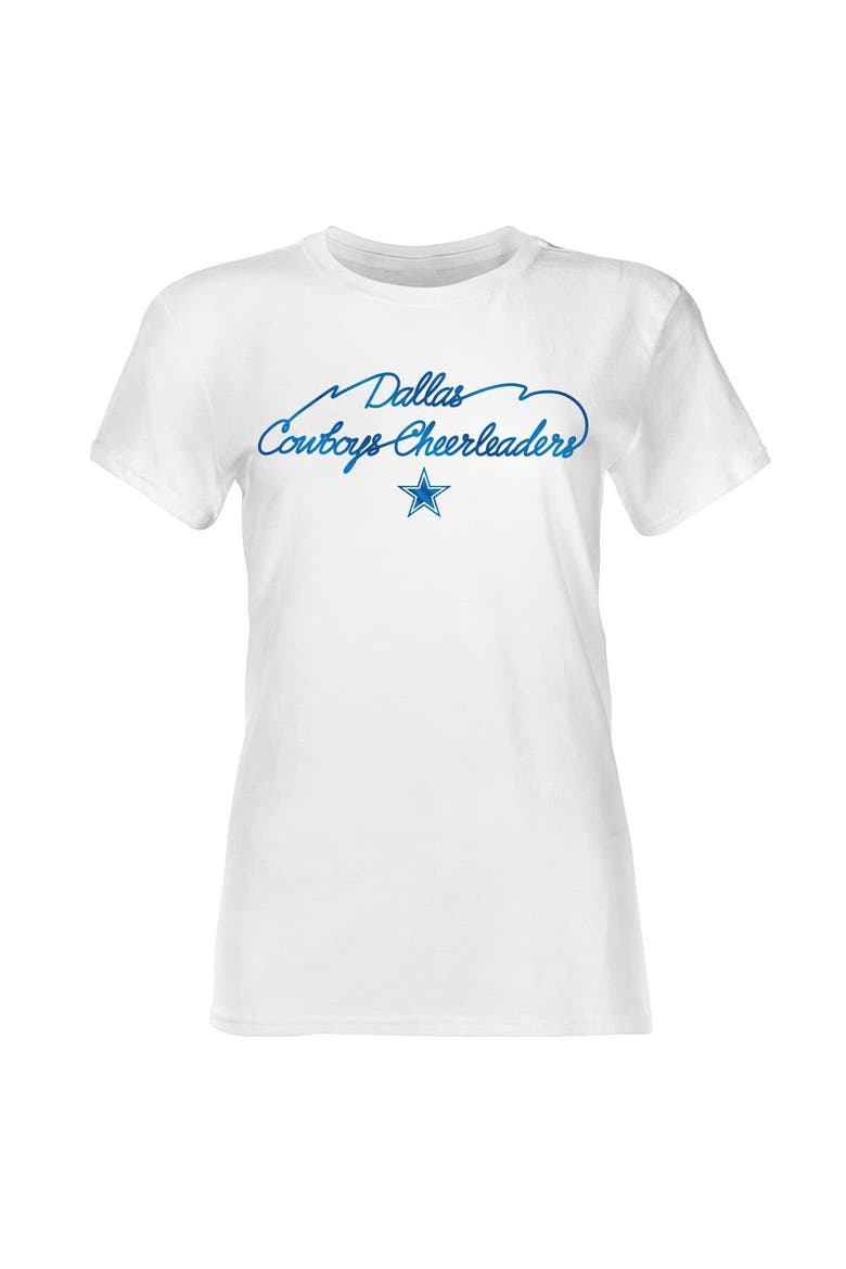 Women's White Dallas Cowboys Thunderstruck Foil T-Shirt, Alternate, color, White