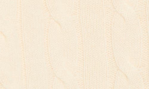 Sporty And Rich Sporty & Rich Src Monogram Cashmere & Wool Cable Knit Sweater In Neutral