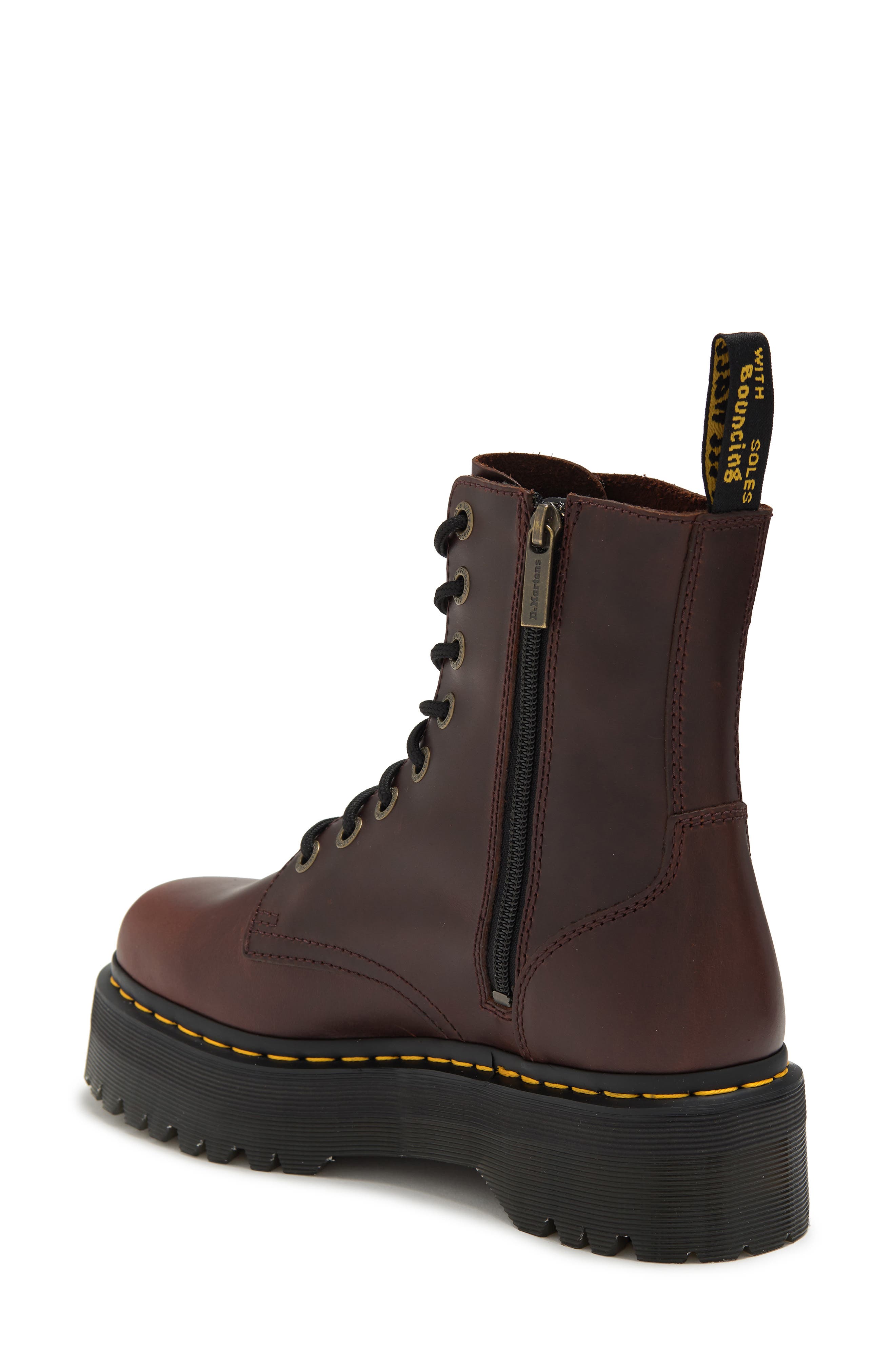 Dr. Martens Jadon Platform Boot, Alternate, color, Brown Classic Pull Up