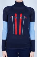 L'ETOILE SPORT MERINO MOCK NECK SKI SWEATER