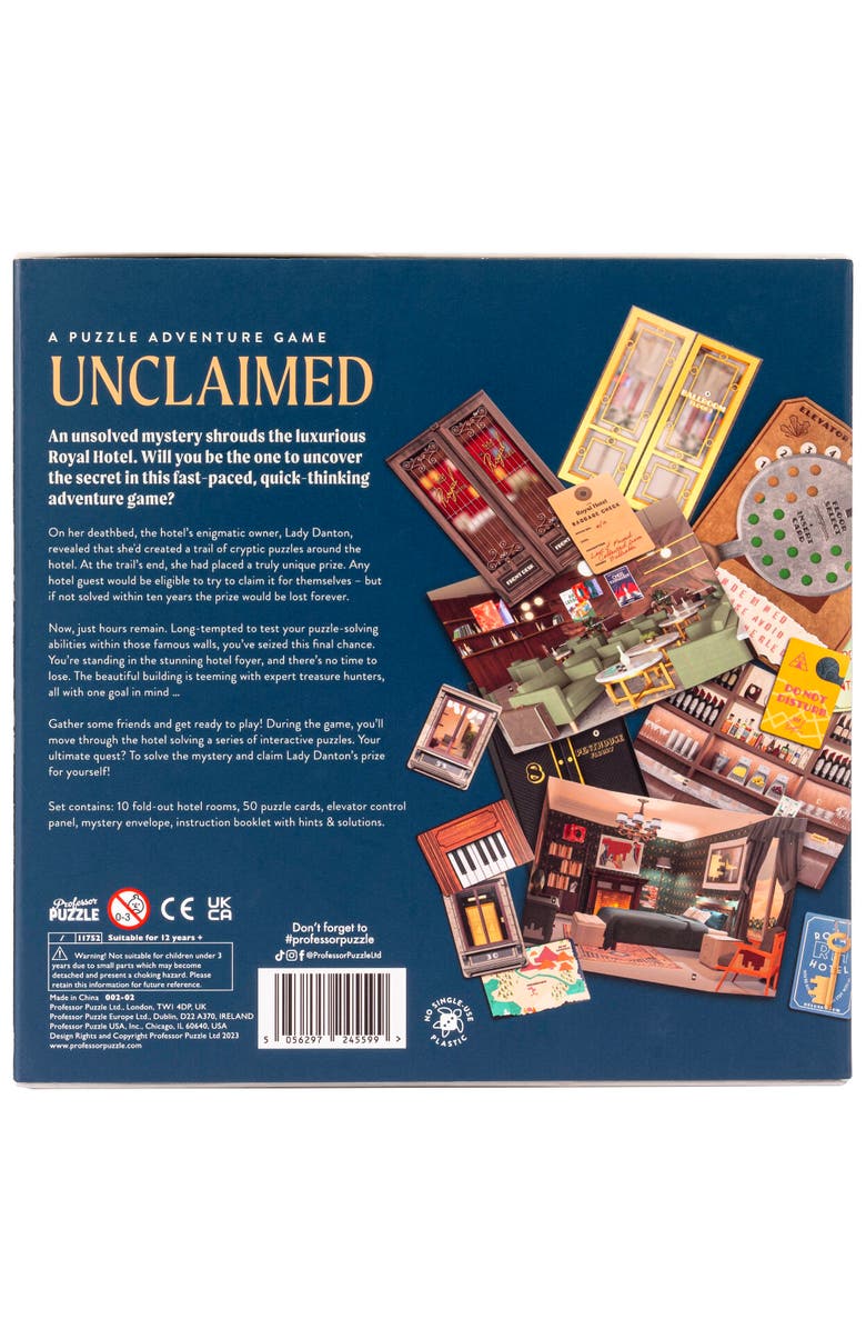 Professor Puzzle Unclaimed Royal Hotel Mystery Treasure Hunt Adventure, Alternate, color, 