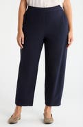Eileen Fisher High Waist Ankle Barrel Leg Pants
