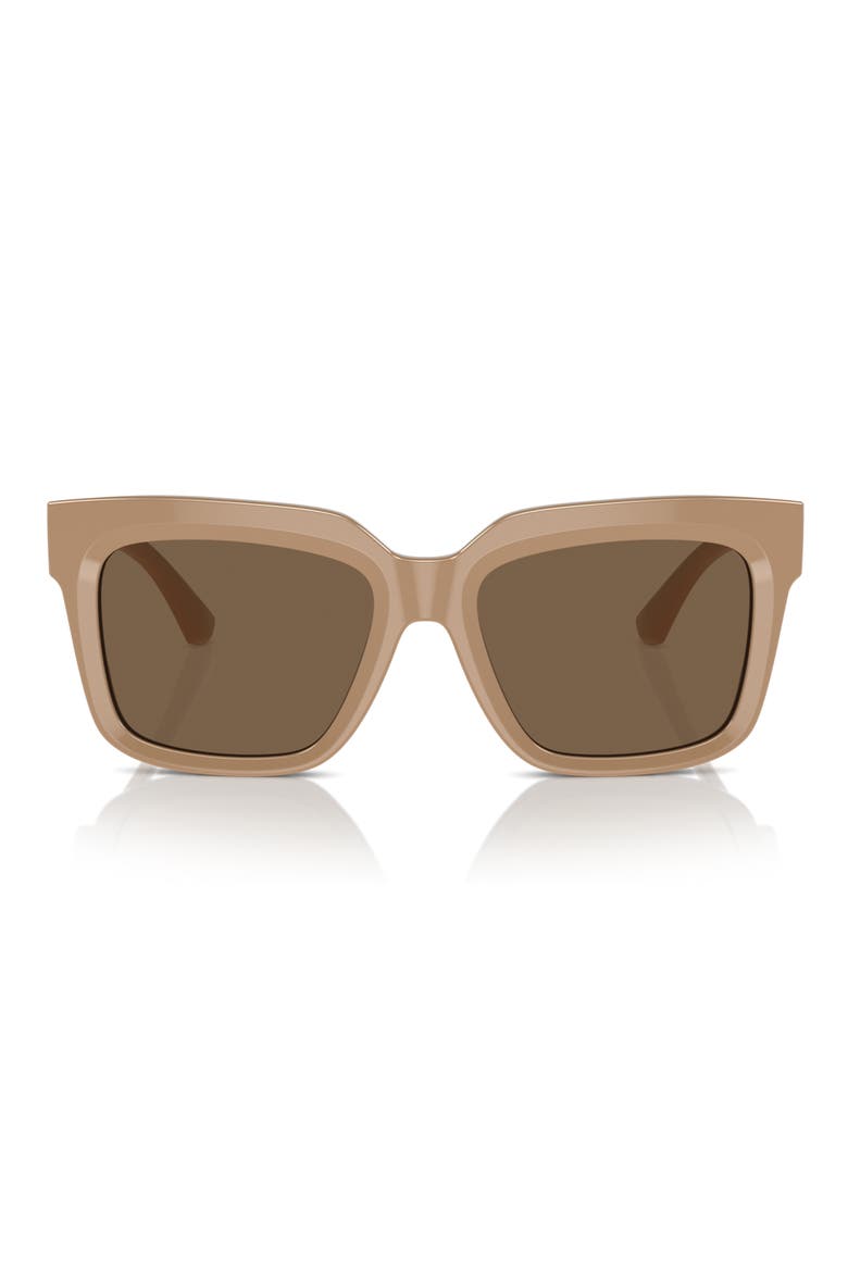 54mm Square Sunglasses, Main, color, BEIGE