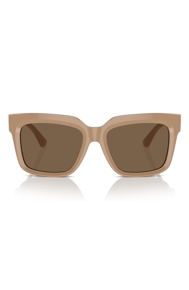 Burberry 54mm Square Sunglasses, Main, color, Beige