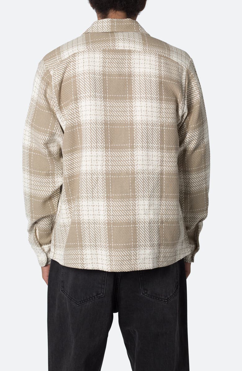 mnml Plaid Classic Flannel Button-Up Shirt, Alternate, color, Earth