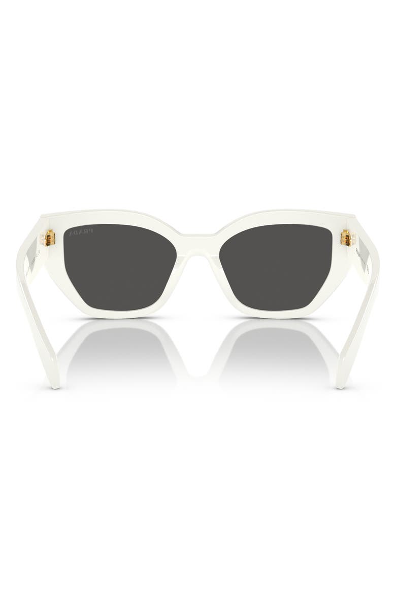 Prada 53mm Butterfly Sunglasses, Alternate, color, Bone